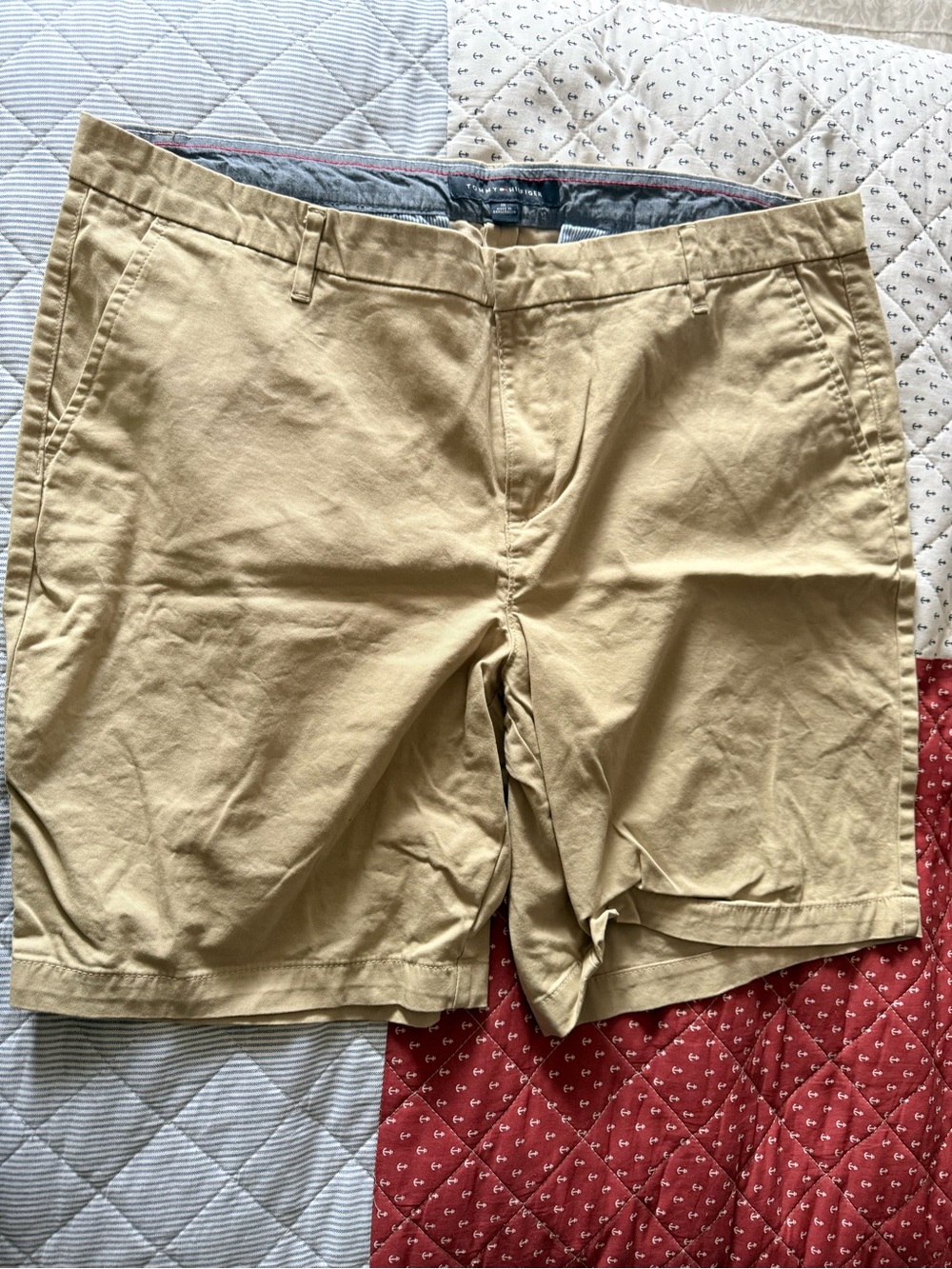 Tommy Hilfiger Women's Khaki Cotton Bermuda Shorts